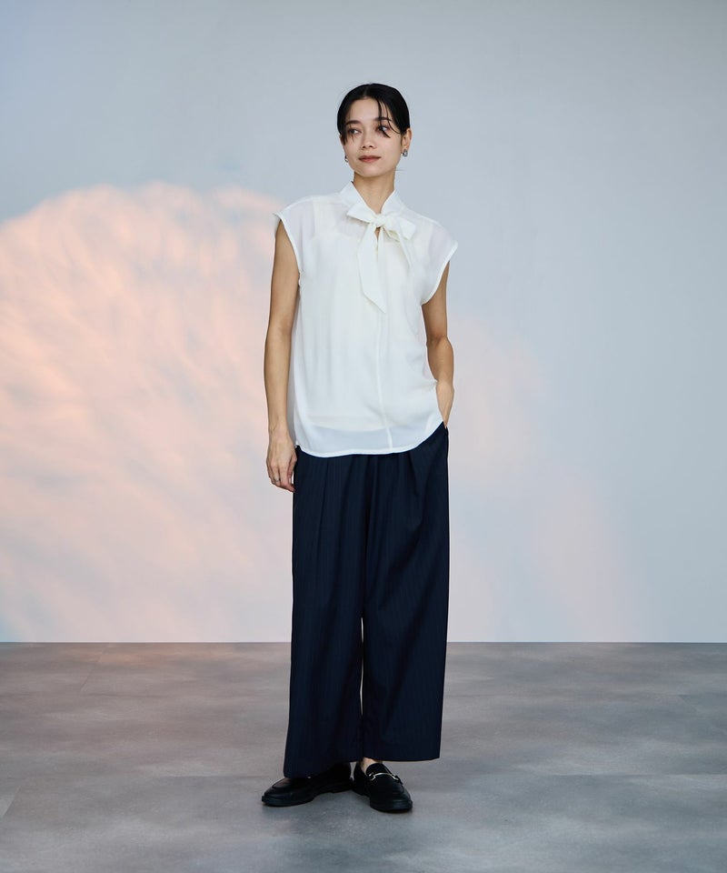 milli de l'air 2WAYフレンチボウタイブラウス レディース商品画像-7