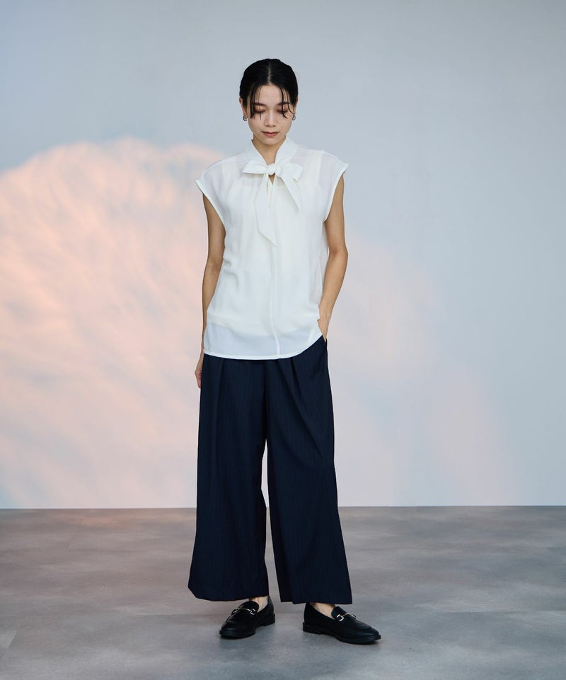 milli de l'air 2WAYフレンチボウタイブラウス レディース商品画像-8