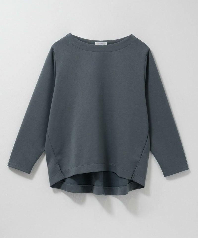 nAvy ポンチ素材 裾ラウンドプルオーバー レディース メール便 対応商品商品画像-17