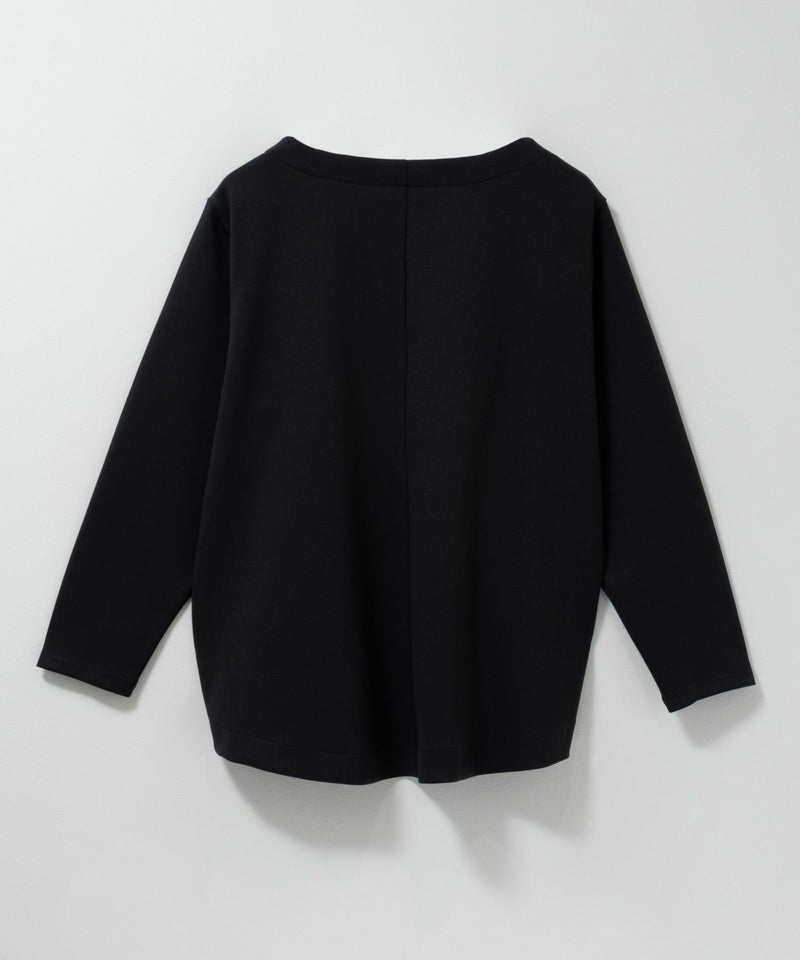 nAvy ポンチ素材 裾ラウンドプルオーバー レディース メール便 対応商品商品画像-20