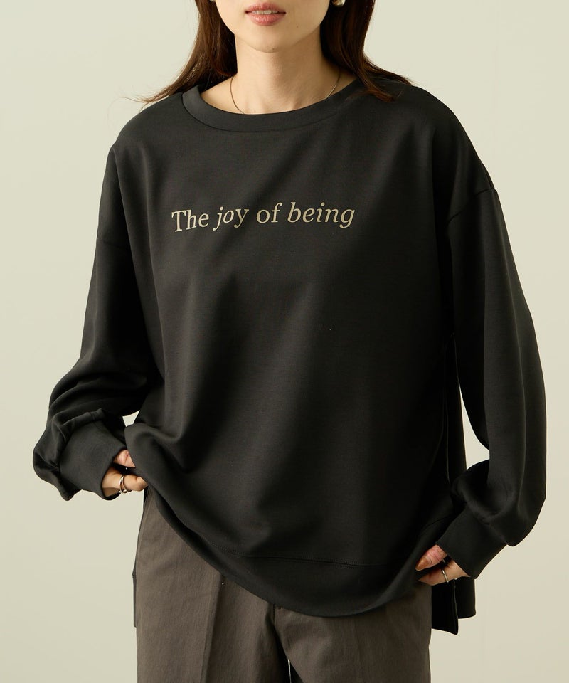 nAvy ポンチ素材 ロゴプリントプルオーバー レディース商品画像-1