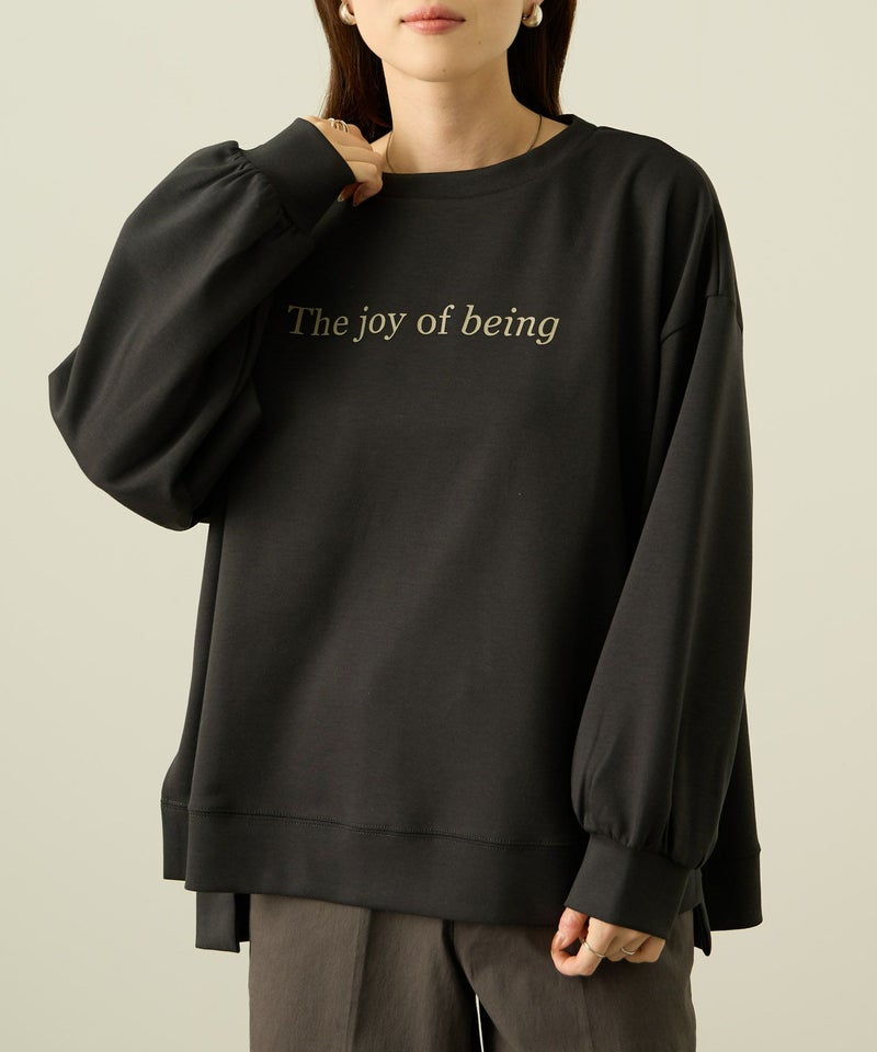 nAvy  ポンチ素材 ロゴプリントプルオーバー レディース商品画像-4