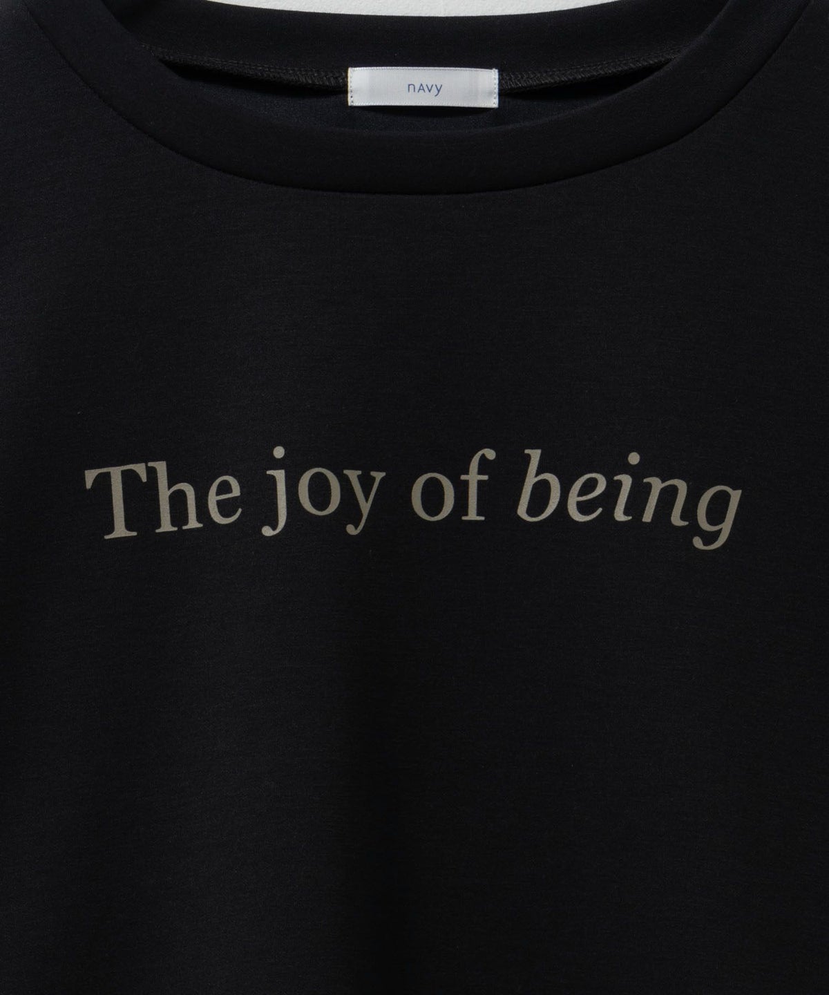 nAvy ポンチ素材 ロゴプリントプルオーバー レディース