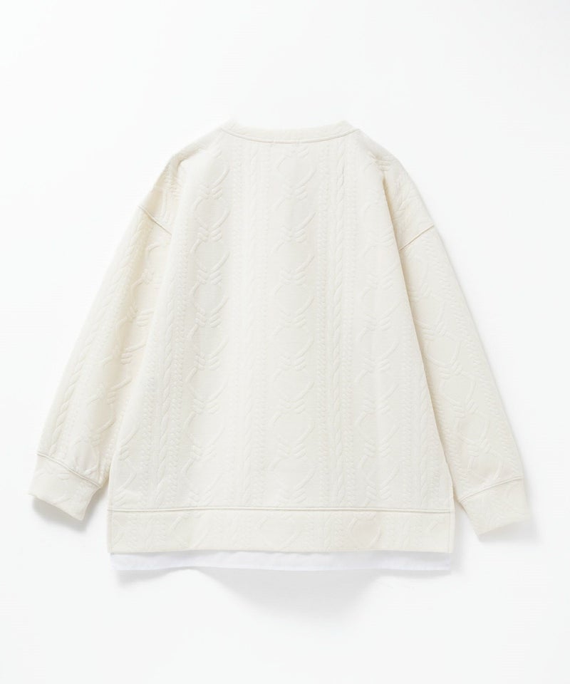 nAvy 時短ジャガードフェイク裾スリットプルオーバー レディース商品画像-18