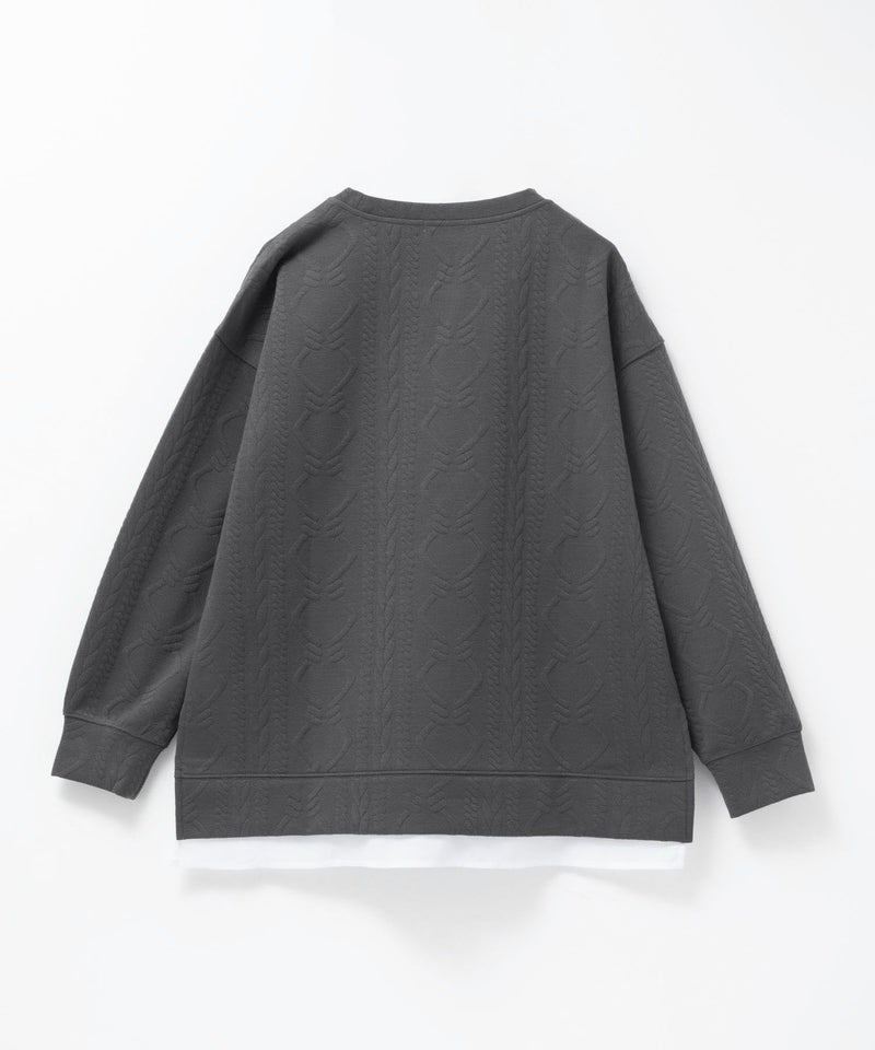 nAvy 時短ジャガードフェイク裾スリットプルオーバー レディース商品画像-20