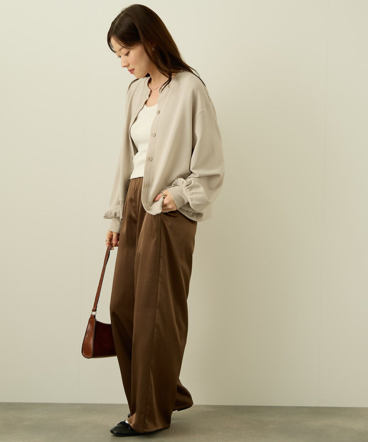 nAvy ジャガードカーディガン レディース