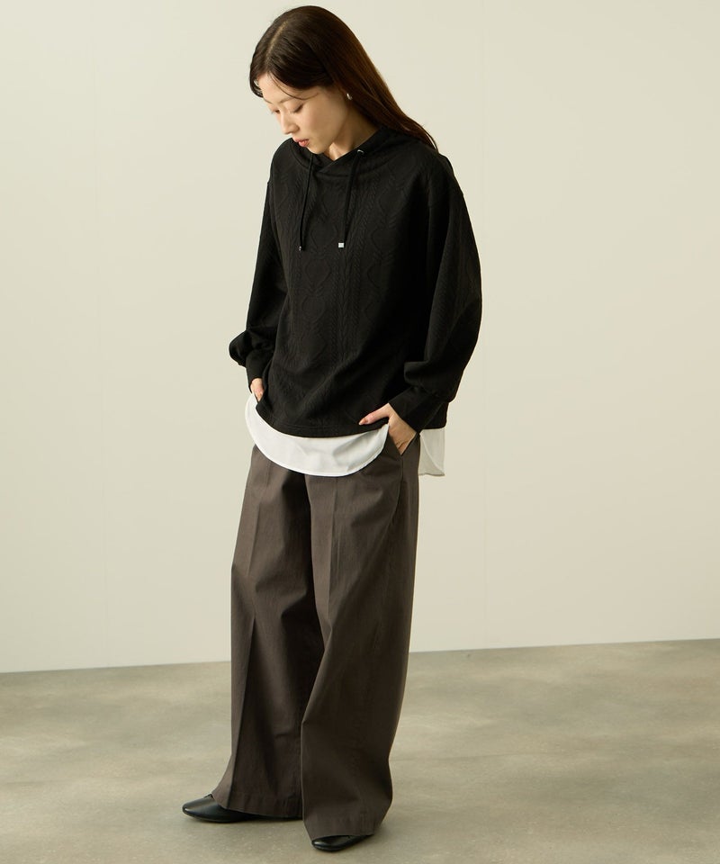 nAvy 時短ジャガードフェイクハイネックプルオーバー レディース商品画像-10