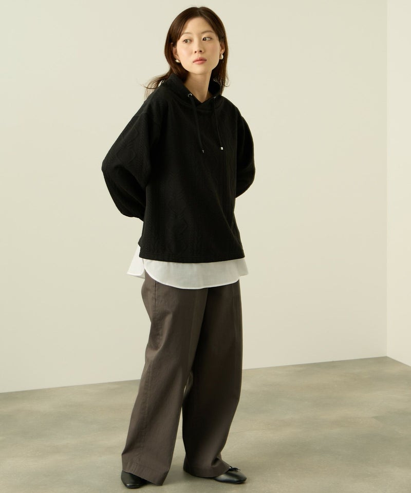 nAvy 時短ジャガードフェイクハイネックプルオーバー レディース商品画像-11