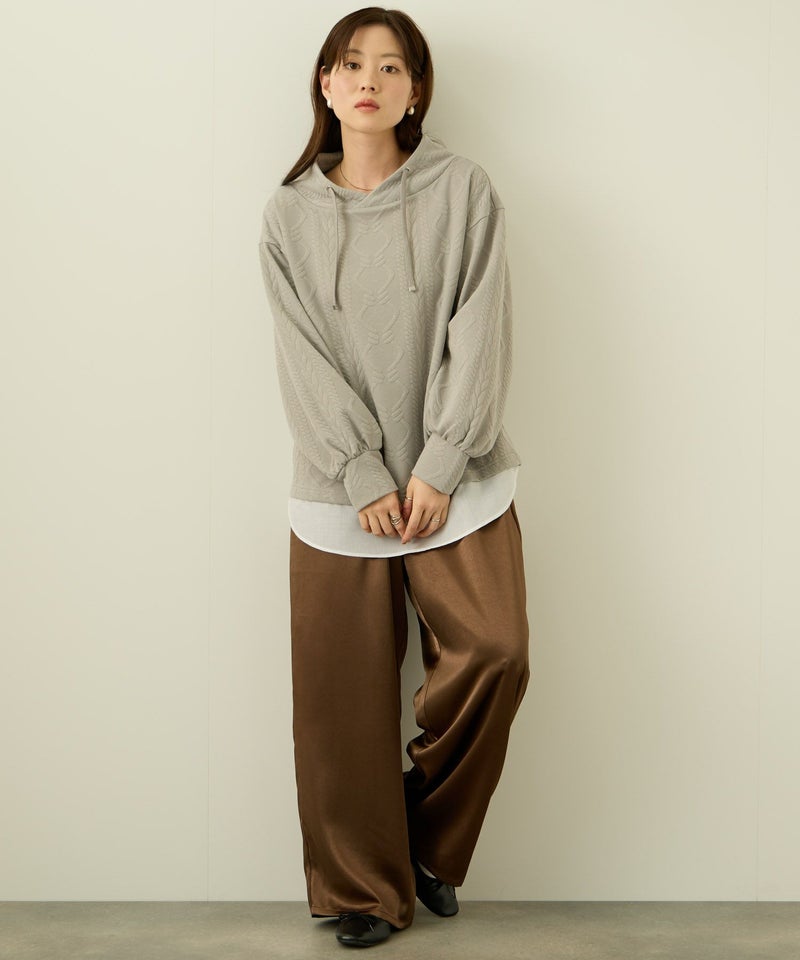 nAvy 時短ジャガードフェイクハイネックプルオーバー レディース商品画像-16