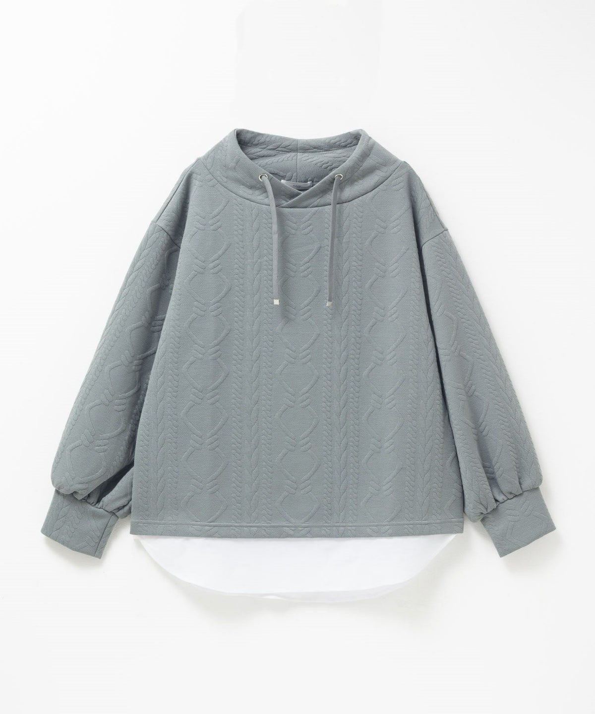 nAvy 時短ジャガードフェイクハイネックプルオーバー レディース