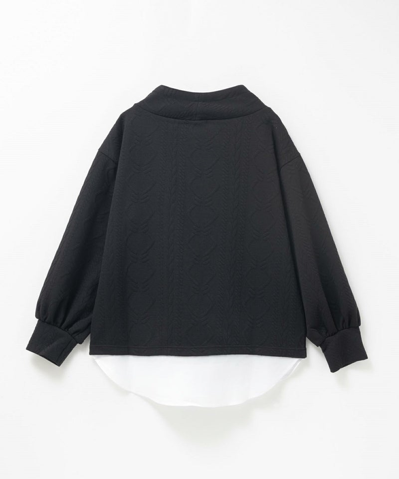 nAvy 時短ジャガードフェイクハイネックプルオーバー レディース商品画像-20