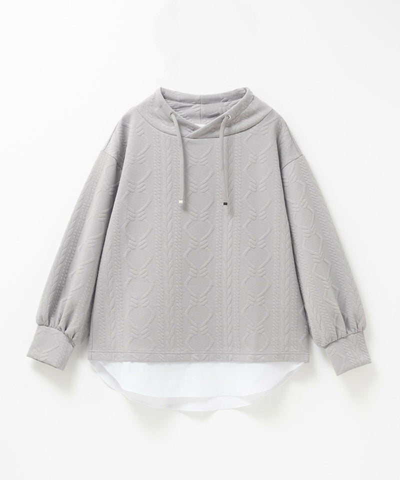 nAvy 時短ジャガードフェイクハイネックプルオーバー レディース商品画像-21