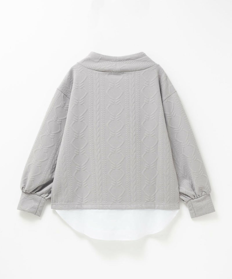 nAvy 時短ジャガードフェイクハイネックプルオーバー レディース商品画像-22