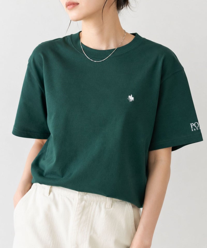 POLO BCS ワンポイント刺繍Tシャツ レディース メール便 対応商品商品画像-3