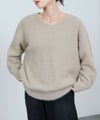 [期間限定knit]nAvy  フェザーVネックプルオーバー レディース商品サムネイル-2
