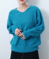 [期間限定knit]nAvy  フェザーVネックプルオーバー レディース商品サムネイル-3