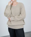 [期間限定knit]nAvy  フェザーVネックプルオーバー レディース商品サムネイル-9