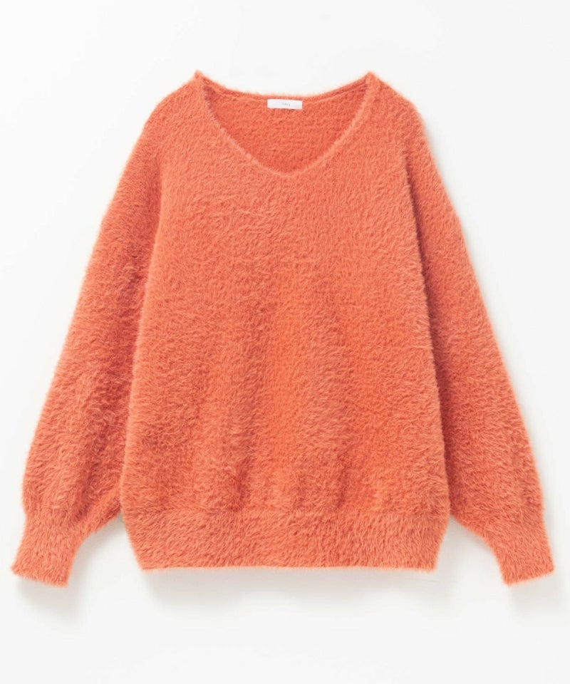 [期間限定knit]nAvy  フェザーVネックプルオーバー レディース商品画像-27