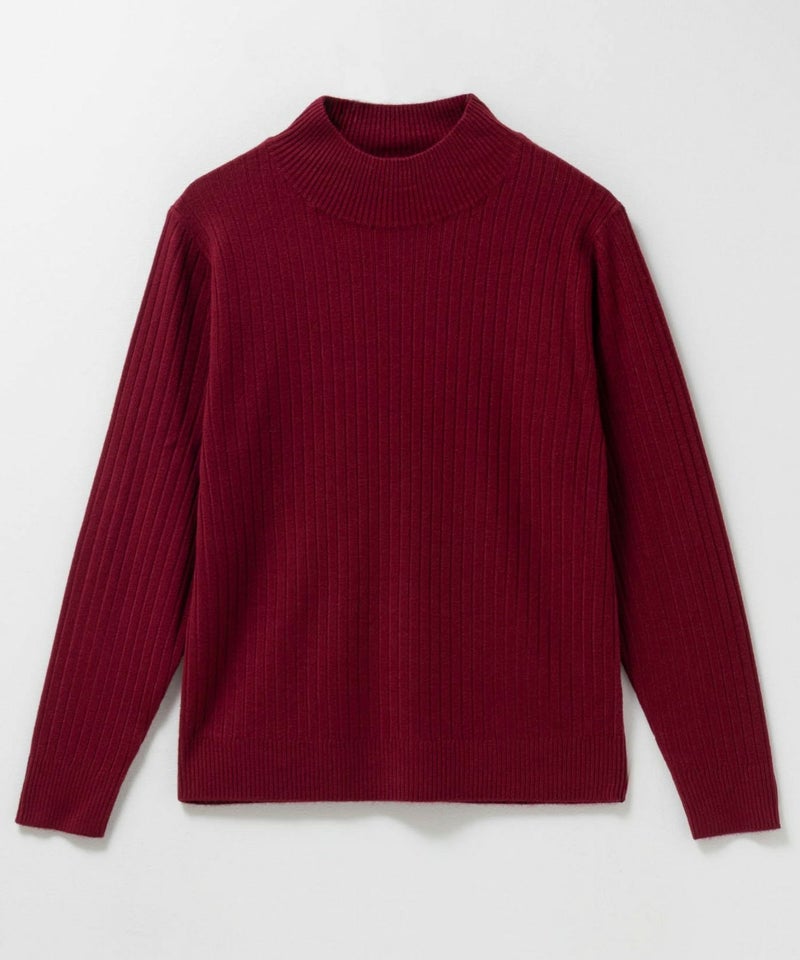 [期間限定knit]nAvy カシミヤタッチニット リブハイネック レディース商品画像-19