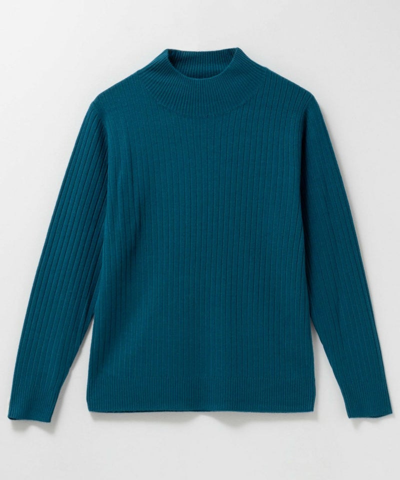 [期間限定knit]nAvy カシミヤタッチニット リブハイネック レディース商品画像-25