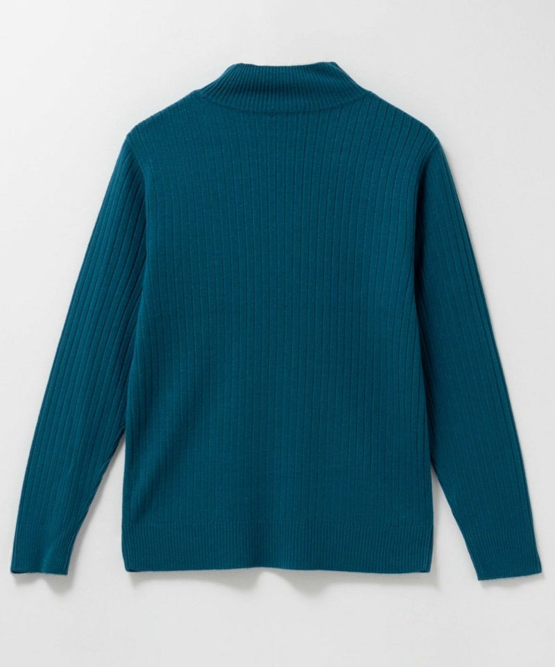 [期間限定knit]nAvy カシミヤタッチニット リブハイネック レディース商品画像-26