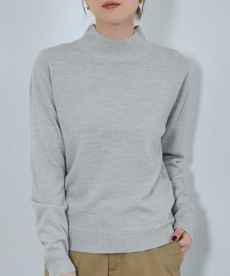 nAvy カシミヤタッチニット ハイネック レディース商品画像-3