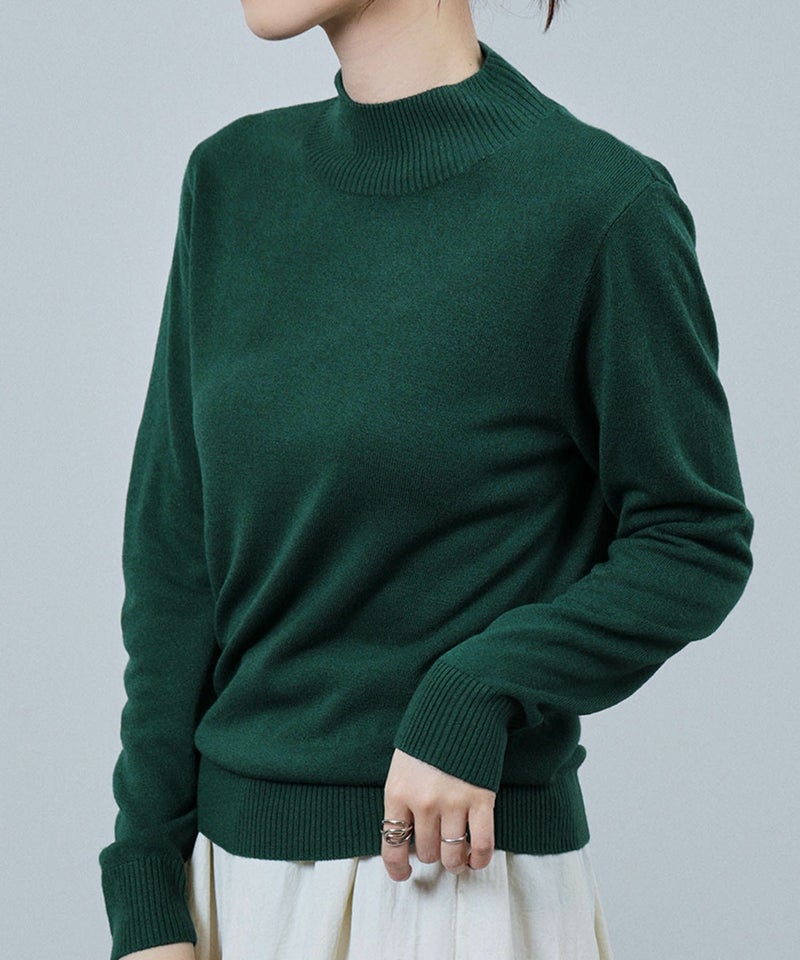 nAvy カシミヤタッチニット ハイネック レディース商品画像-5