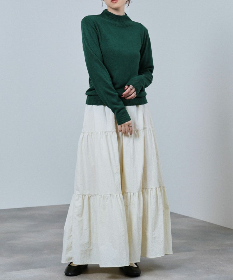 [期間限定knit]nAvy カシミヤタッチニット ハイネック レディース商品画像-21