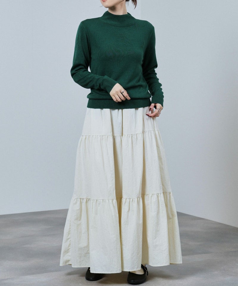 [期間限定knit]nAvy カシミヤタッチニット ハイネック レディース商品画像-22