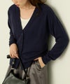 nAvy カシミヤタッチニット Vネックカーディガン レディース商品サムネイル-3