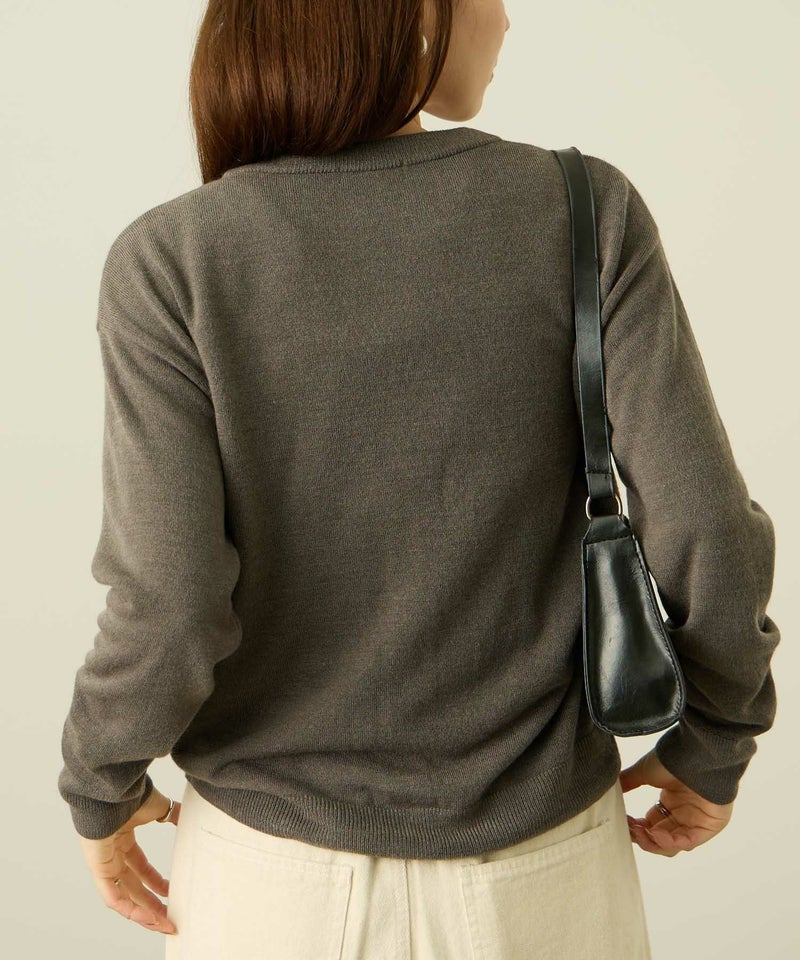 [期間限定knit]nAvy カシミヤタッチニット Vネックカーディガン レディース商品画像-5