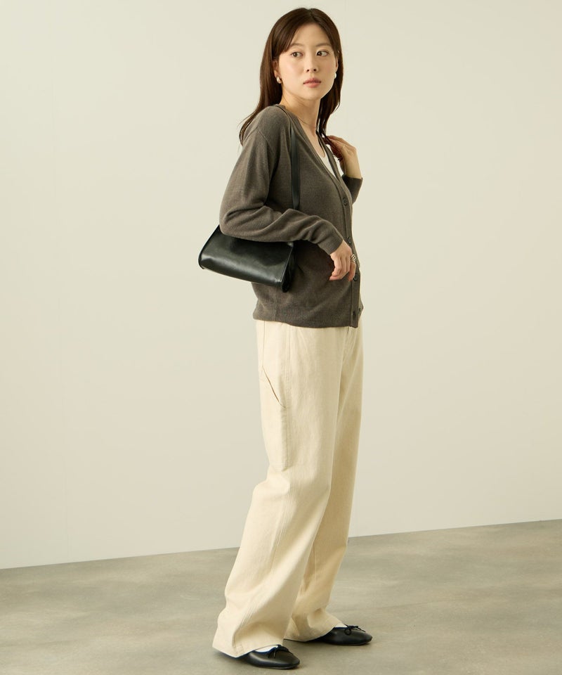 [期間限定knit]nAvy カシミヤタッチニット Vネックカーディガン レディース商品画像-8