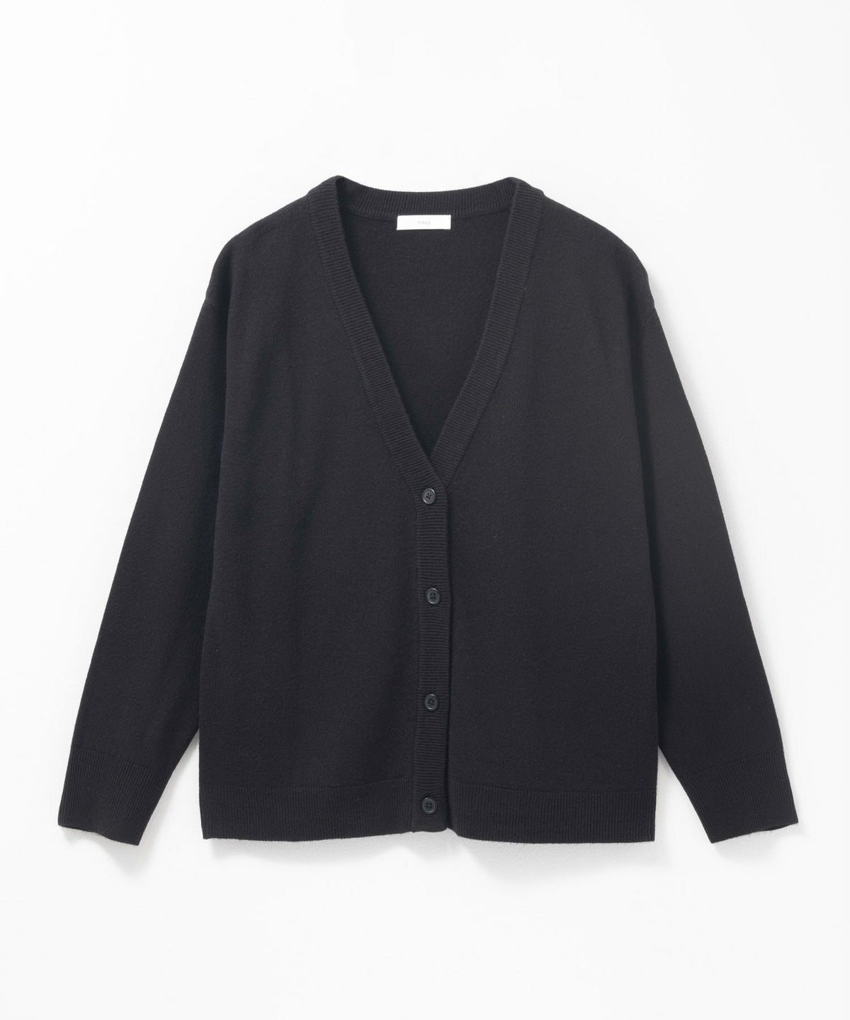 nAvy カシミヤタッチニット Vネックカーディガン レディース