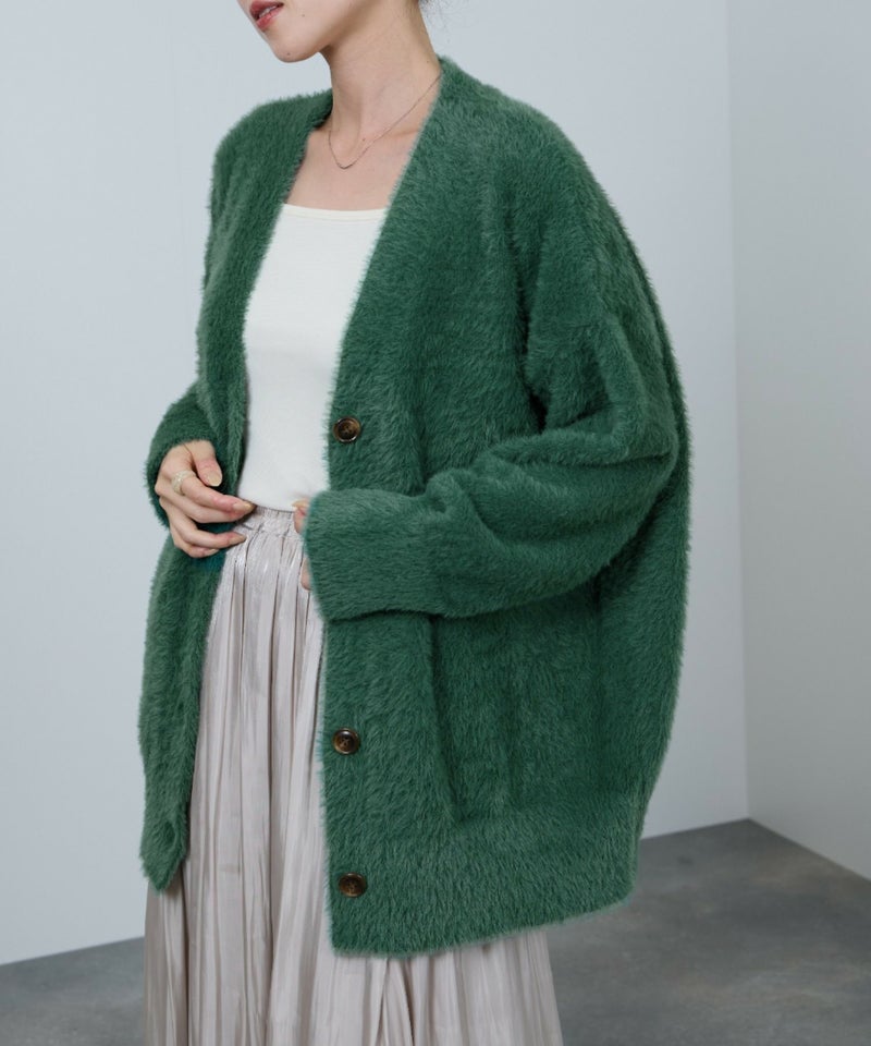 [期間限定knit]nAvy  フェザーロングカーディガン レディース商品画像-14