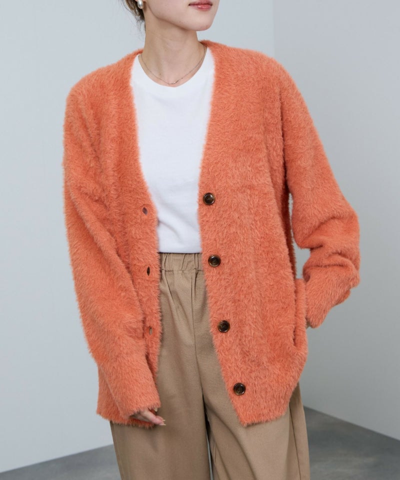 [期間限定knit]nAvy  フェザーロングカーディガン レディース商品画像-17