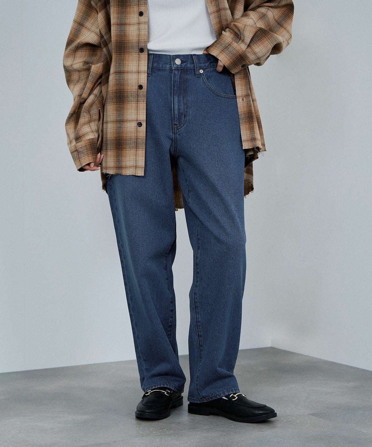 nAvy 毎日はきたくなるデニム「マイデニ」 ルーズテーパード レディース