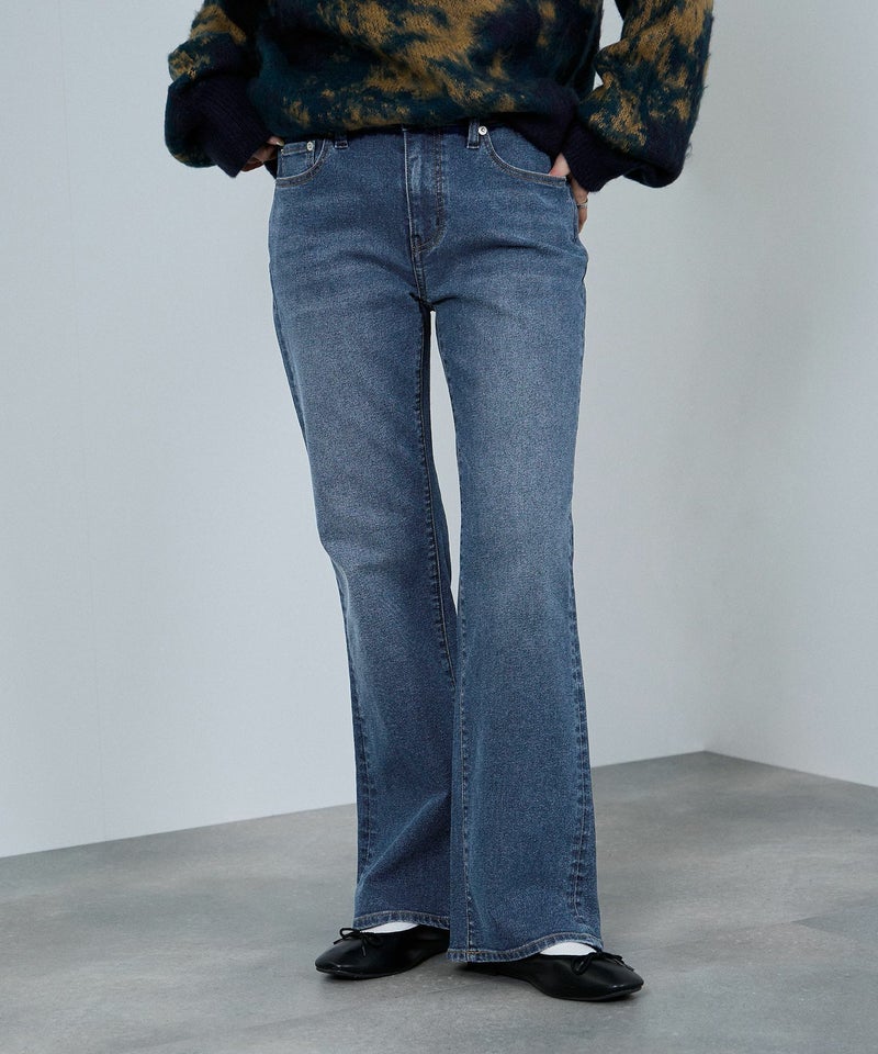 nAvy 毎日はきたくなるデニム「マイデニ」 フレアパンツ レディース商品画像-3