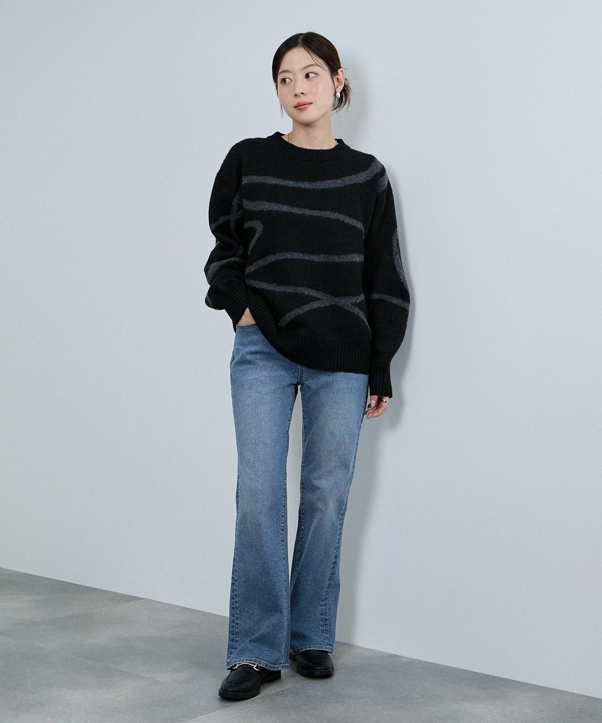 nAvy 毎日はきたくなるデニム「マイデニ」 フレアパンツ レディース