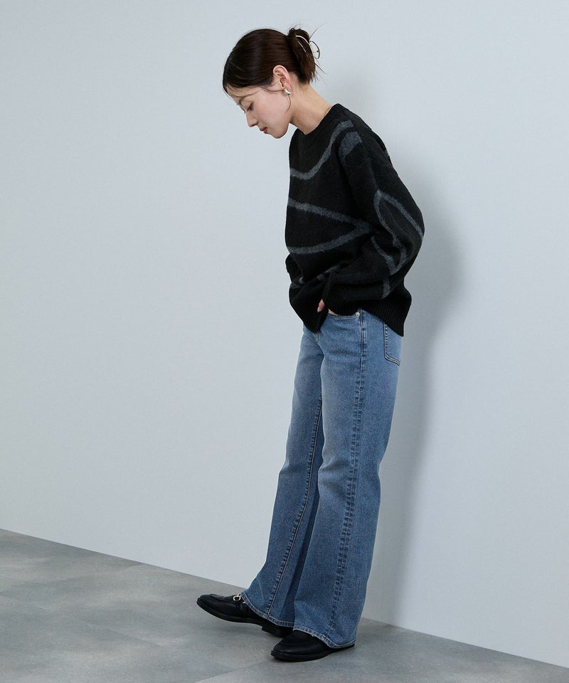 nAvy 毎日はきたくなるデニム「マイデニ」 フレアパンツ レディース商品画像-12