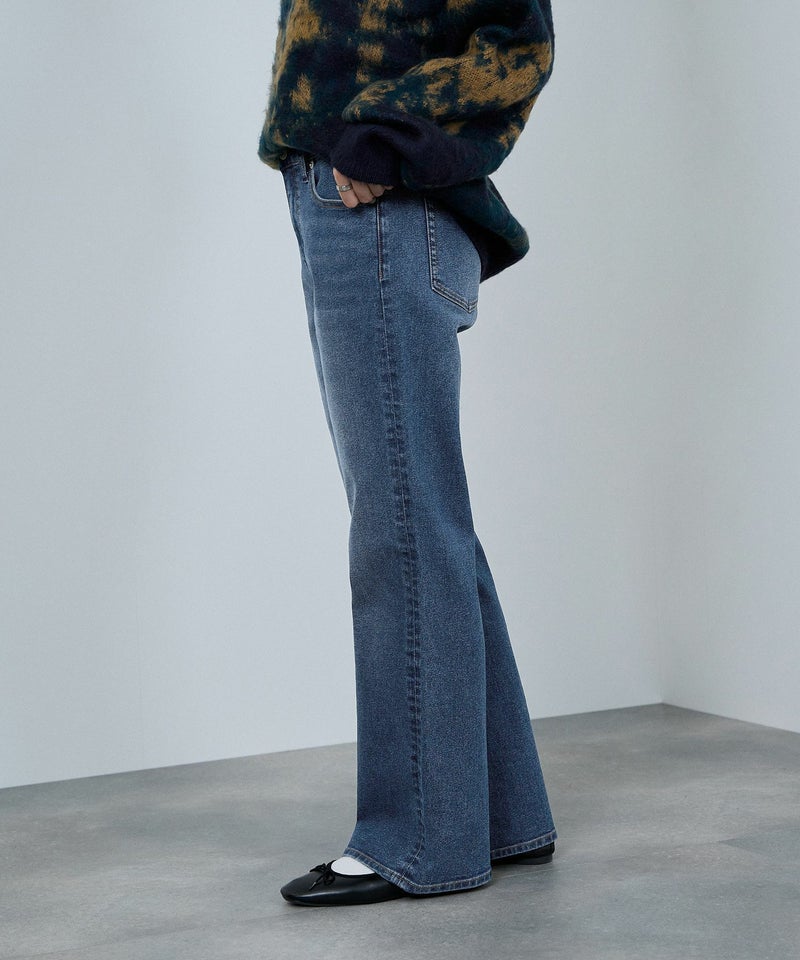 nAvy 毎日はきたくなるデニム「マイデニ」 フレアパンツ レディース商品画像-15