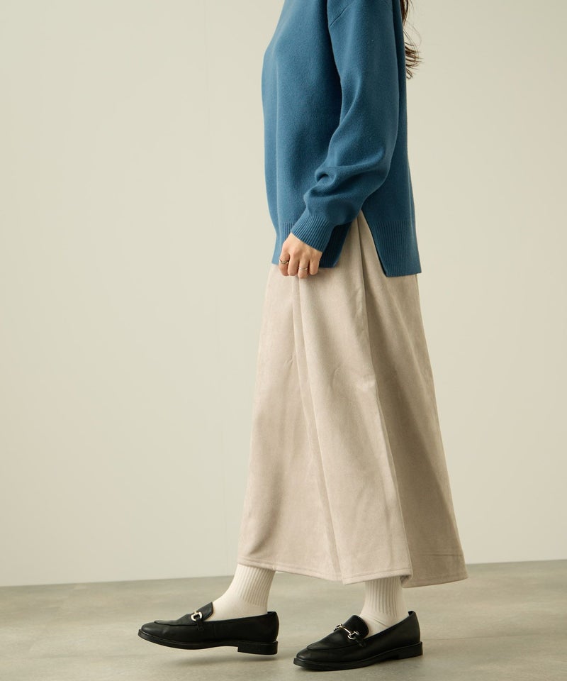nAvy フェイクスエードフレアスカート レディース商品画像-8