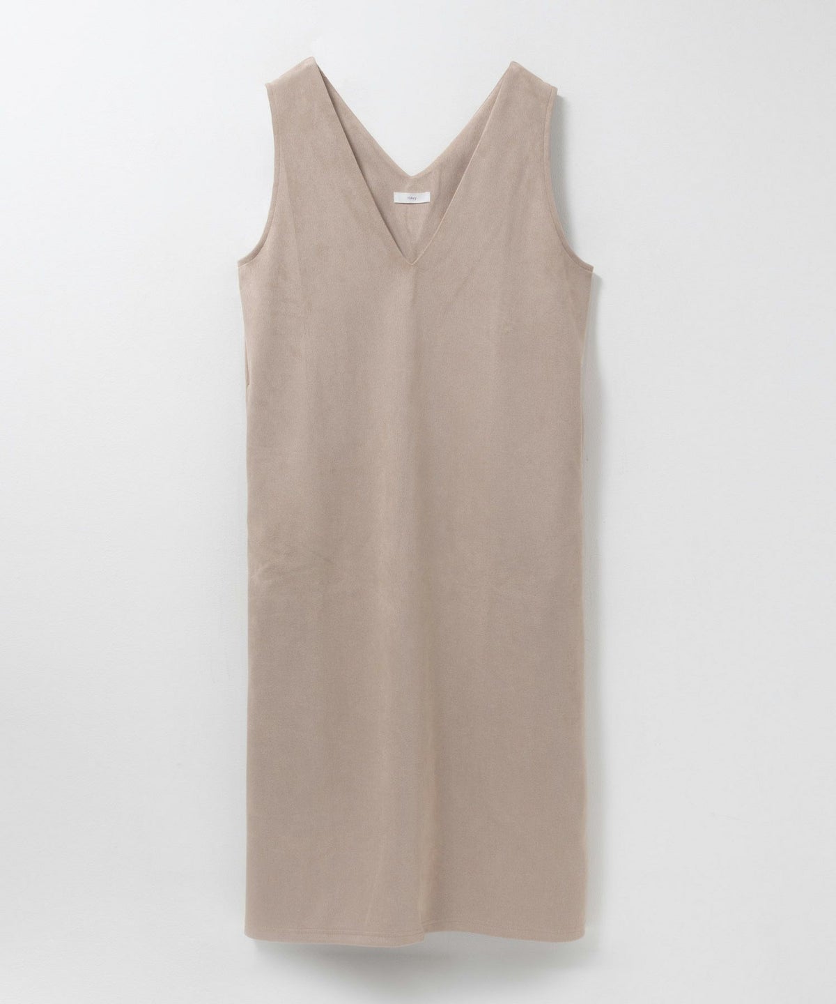 nAvy ポンチ素材 フェイクスエードジャンパースカート レディース