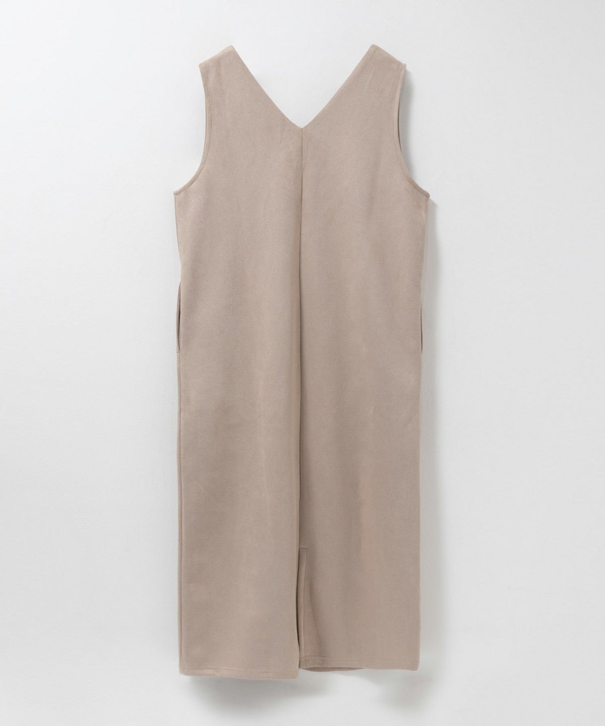 nAvy ポンチ素材 フェイクスエードジャンパースカート レディース