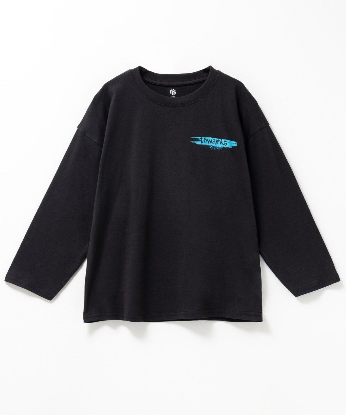 T-GRAPHICS ペイントプリント長袖Tシャツ キッズ メール便 対応商品