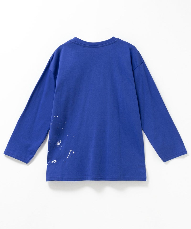 T-GRAPHICS  ペイントプリント長袖Tシャツ キッズ メール便 対応商品商品画像-4