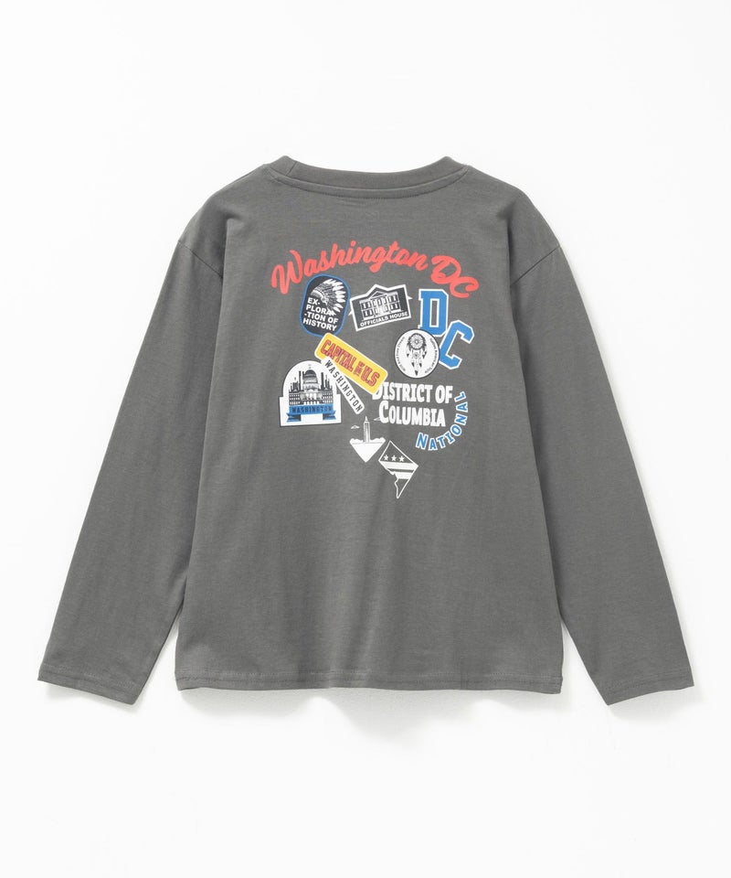 T-GRAPHICS  多柄プリント長袖Tシャツ キッズ メール便 対応商品商品画像-1