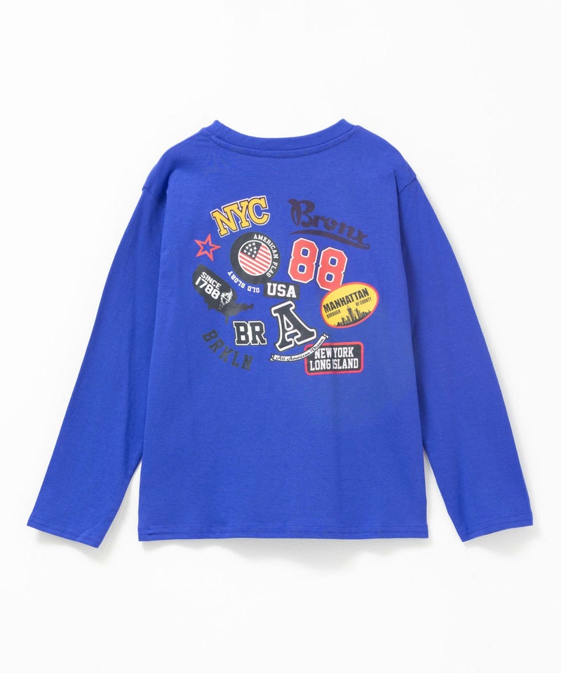 T-GRAPHICS 多柄プリント長袖Tシャツ キッズ メール便 対応商品商品画像-3