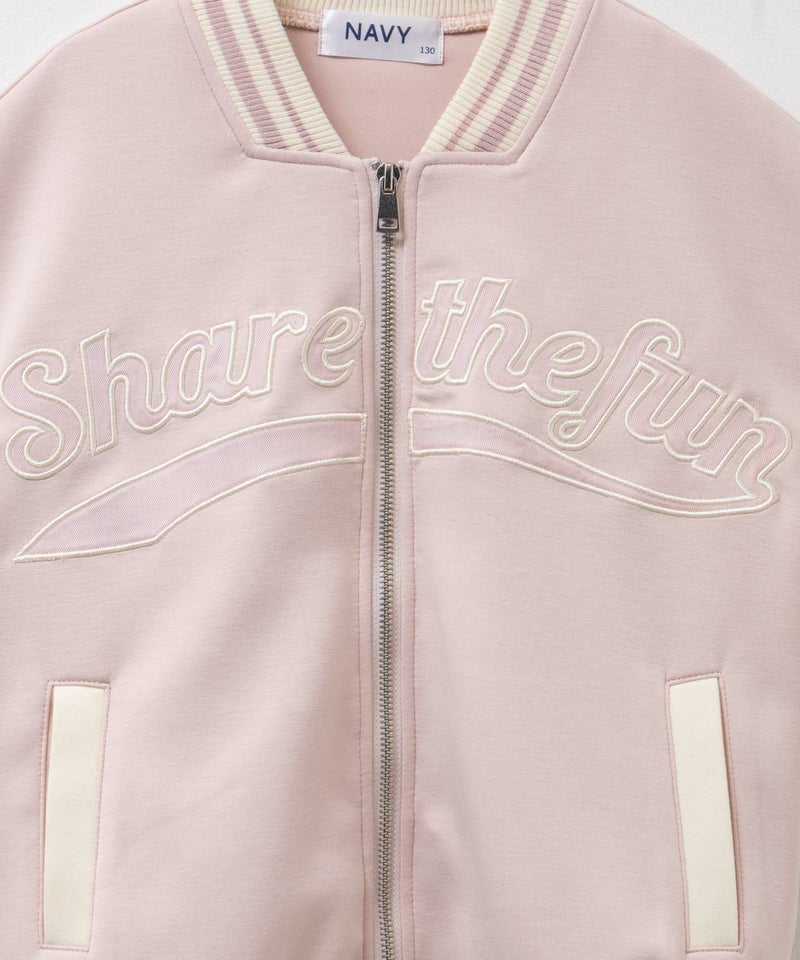 NAVY ポンチ素材 スタジャン キッズ商品画像-14