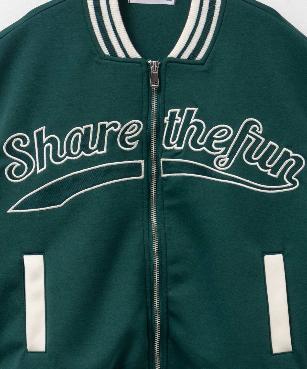 NAVY ポンチ素材 スタジャン キッズ