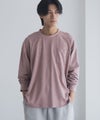 NAVY タフラク ポンチ素材ポケツキ長袖Tシャツ メンズ